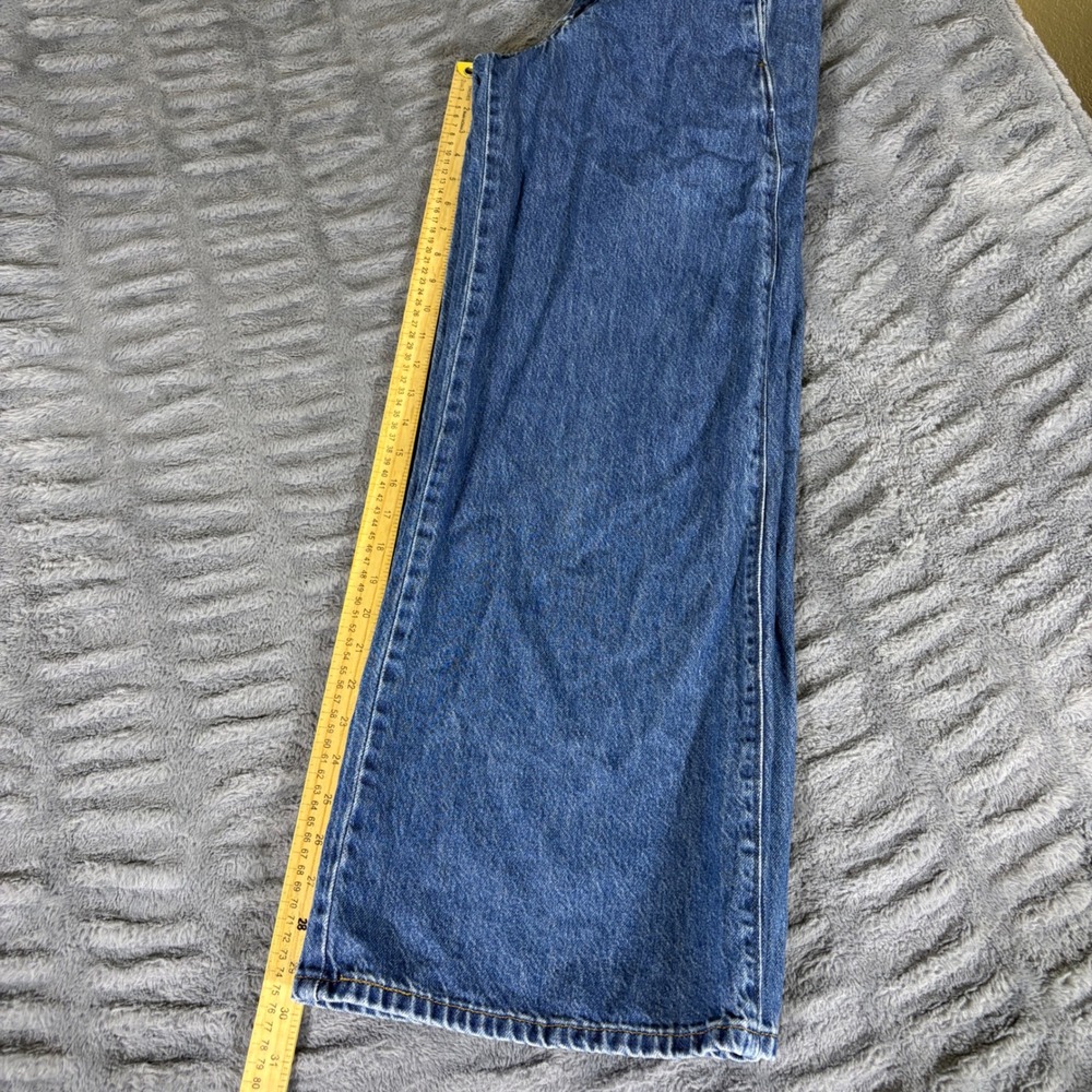 Levis Premium Baggy Wide Leg Jeans Womens 24 Blue A8700-0005 High Rise Denim - Picture 6 of 8